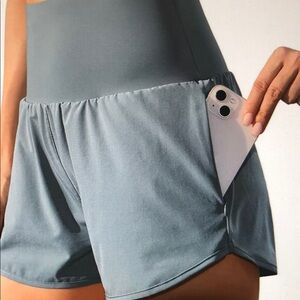 Everyday High-Waist Women’s Active Shorts - Slate